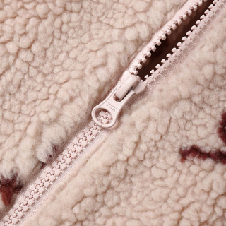 Rylee & Cru Coco jacket for girls featuring blush pink fabric with cute bow details and cozy design.