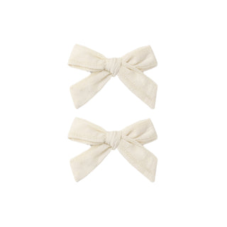 Rylee & Cru Bow Clip Set - Natural