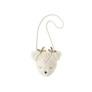 Rylee & Cru Deer Purse - Oat
Knitted deer head ornament with a white background