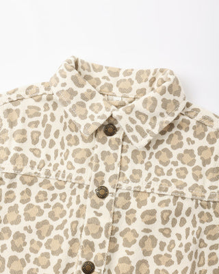 Rylee & Cru Denim Chore Coat - Leopard