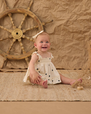 Rylee & Cru Lala Polka Dot Outfit Set for kids, featuring a polka dot top and matching bottoms in a playful design.