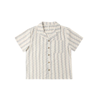 Rylee & Cru Lapel Collar Shirt - Wave Stripe
Striped shirt on a white background
