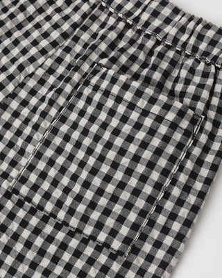 Rylee & Cru Perry Short in black check pattern, casual shorts for kids, with a comfortable fit and stylish design.