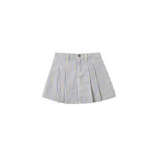 Rylee & Cru Pleated Denim Skirt - Railroad Stripe
Striped skirt on a white background