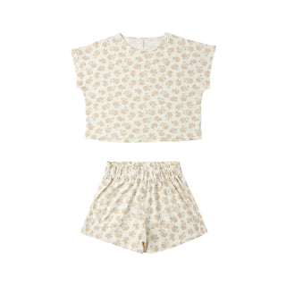 Rylee & Cru Raegan Set - Yellow Ditsy
Floral patterned top and shorts set on a white background