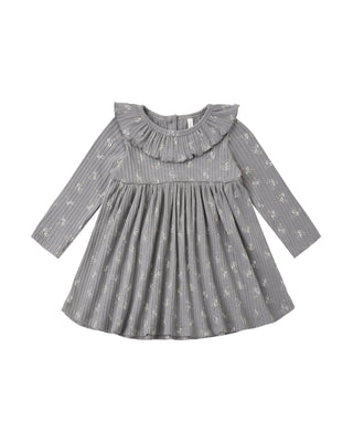 Rylee & Cru Ruffle Collar Dress - Slate Bloom