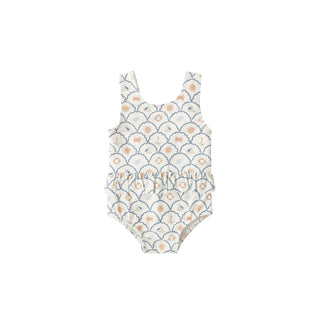 Rylee & Cru Skirted One-Piece Swimsuit - Nautical
Floral patterned swimsuit on a white background