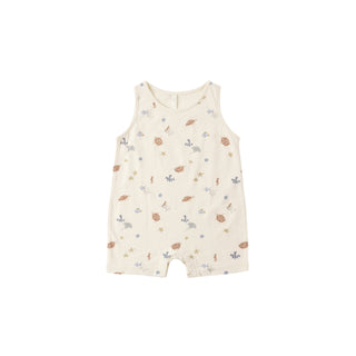 Rylee & Cru Sleeveless One-Piece - Aquatic
Baby romper with floral pattern on a white background