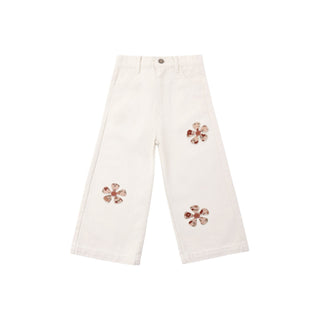 Rylee & Cru Straight Leg Pant - Daisy Patches