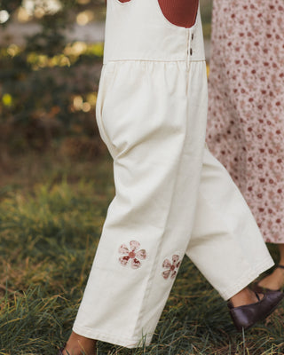 Rylee & Cru Wideleg Overall - Daisy Patches