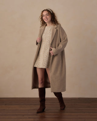 Rylee & Cru Women's Presley Longline Coat - Stone