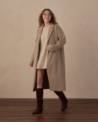 Rylee & Cru Women's Presley Longline Coat - Stone