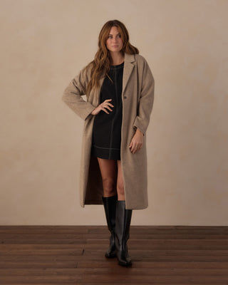 Rylee & Cru Women's Presley Longline Coat - Stone