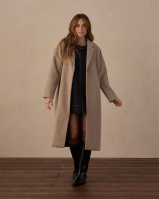 Rylee & Cru Women's Presley Longline Coat - Stone