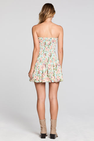 Saltwater Luxe Leightyn Mini Dress in Capri Blue, featuring a stylish design and vibrant color, perfect for summer wear.