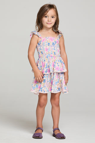Saltwater Littles Raynbow Mini Dress in Velvet Iris