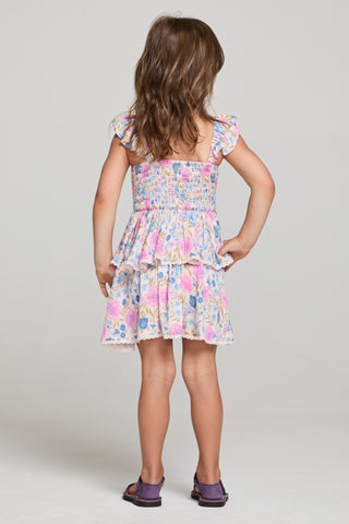 Saltwater Littles Raynbow Mini Dress in Velvet Iris