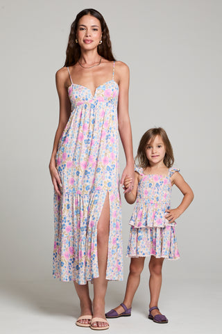 Saltwater Littles Raynbow Mini Dress in Velvet Iris