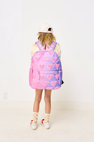 State Bags, State Bags Kane Backpack - Ombre Fuzzy Hearts - Basically Bows & Bowties
