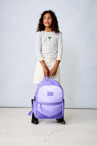 State Bags Kane Backpack - Lilac Chevron