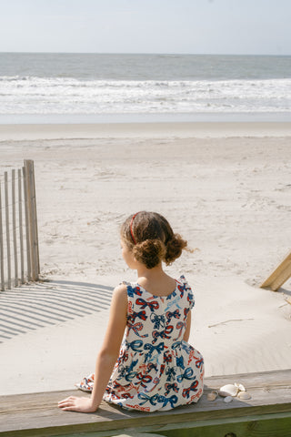Pink Chicken Girls Kelsey Dress - Red White and Bows