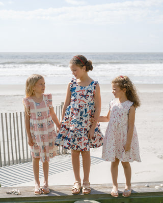 Pink Chicken Girls Kelsey Dress - Red White and Bows