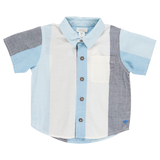 Blue Rooster Boys Jack Shirt - Ocean Stripe