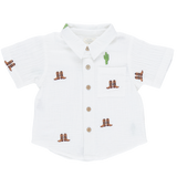Blue Rooster Boys Jack Shirt - Rodeo Embroidery