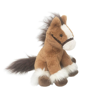 Soft Mon Ami Truffles the Horse plush toy with detailed stitching and a gentle expression, perfect as a stuffed animal for children.
