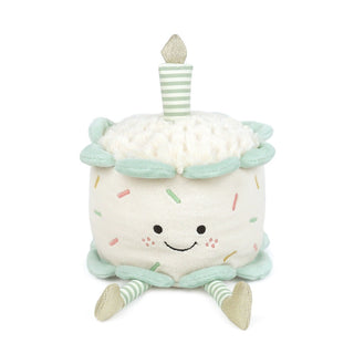 Mon Ami Birthday Cake
Plush toy shaped like a birthday cake with a candle on a white background
