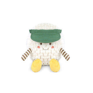 Mon Ami Teetee Golf Ball
Plush toy sheep with a green hat on a white background