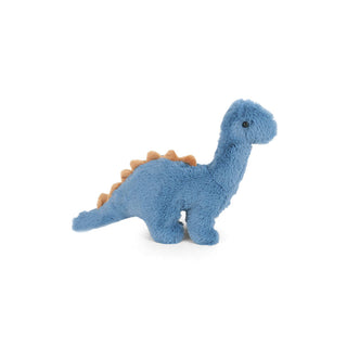 Mon Ami stuffed Brontosaurus dinosaur plush toy with green and beige fabric, soft and cuddly for children.