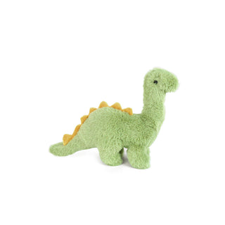 Soft Mon Ami Larry Brontosaurus stuffed animal with plush green body and friendly expression, perfect for cuddling.