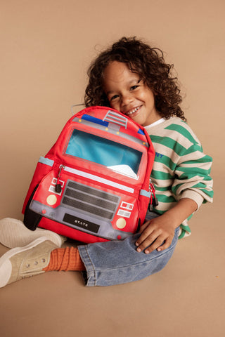 State Bags Kane Mini Backpack - Firetruck