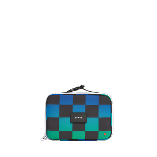 State Bags Rodgers Lunch Box - Blue Checkerboard