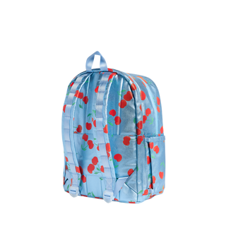 State Bags Kane Double Pocket Large Backpack - Blue Cherries