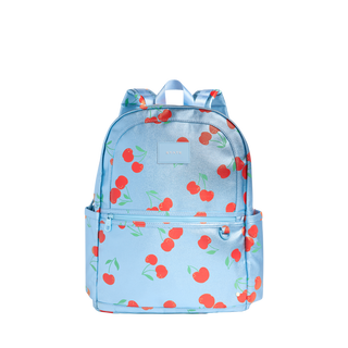 State Bags Kane Double Pocket Large Backpack - Blue Cherries
