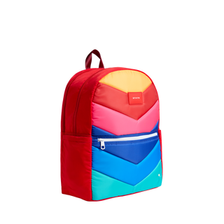 State Bags Kane Double Pocket Large Backpack - Rainbow Chevron