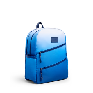 State Bags, State Bags Kane Double Pocket Backpack - Blue Gradient Diagonal Zipper - Basically Bows & Bowties