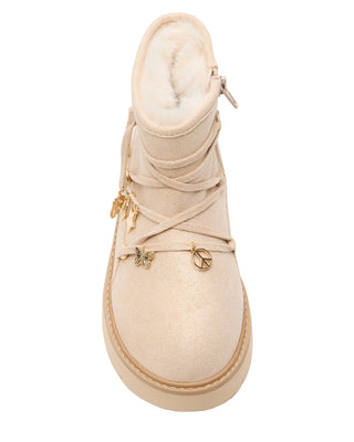 Steve Madden Kids Sigma Boot - Sand
Beige boot with decorative elements on a white background