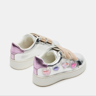 Steve Madden Toddler Electra Silver Multi Sneaker