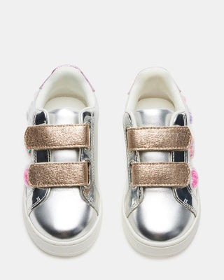 Steve Madden Toddler Electra Silver Multi Sneaker