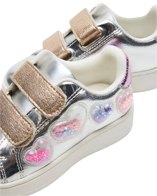 Steve Madden Toddler Electra Silver Multi Sneaker
