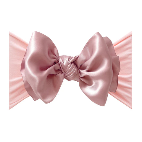 Baby Bling Satin FAB Headband - Antique Pink
