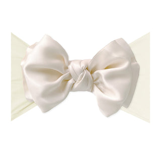 Baby Bling Satin FAB Headband - Ivory