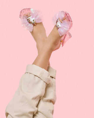 Super Smalls Unicorn Wishes play shoes for kids, featuring colorful unicorn and star designs with soft, flexible soles.