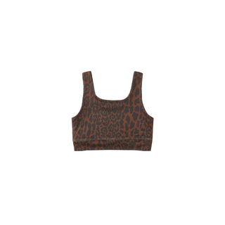 Play by Rylee & Cru Swift Sports Bra - Leopard
Leopard print crop top on a white background