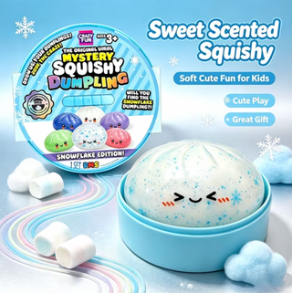 RMS® Mystery Bao Bun 4" Dumpling Squishy Fidget Toy  - Snowflake Edition