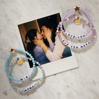 Little Words Project, Little Words Project Bracelet - Love You & Love You More Set, Bracelet - Basically Bows & Bowties