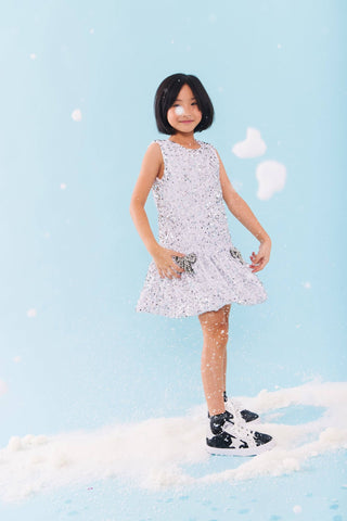 Lola and the Boys Shimmer Bow Party Dress